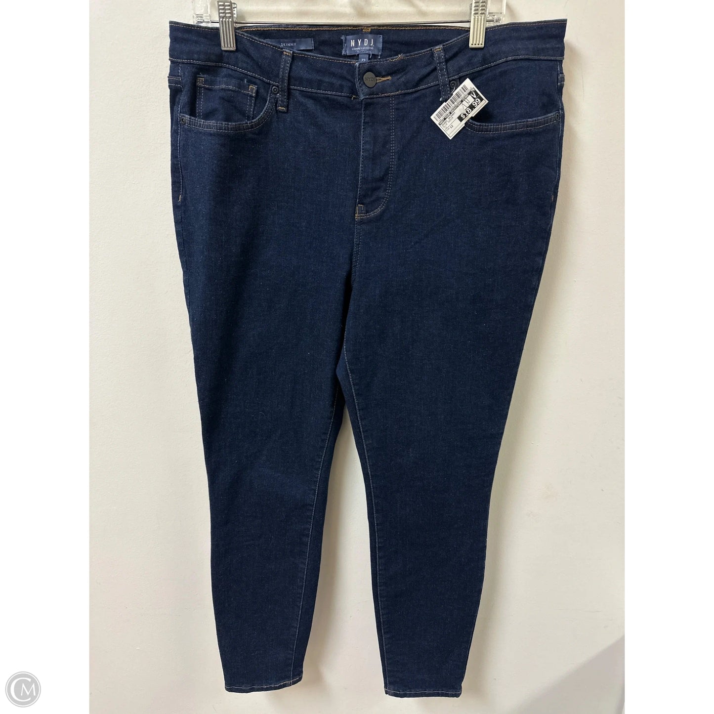 Jeans Skinny By Not Your Daughters Jeans In Blue Denim, Size: 12