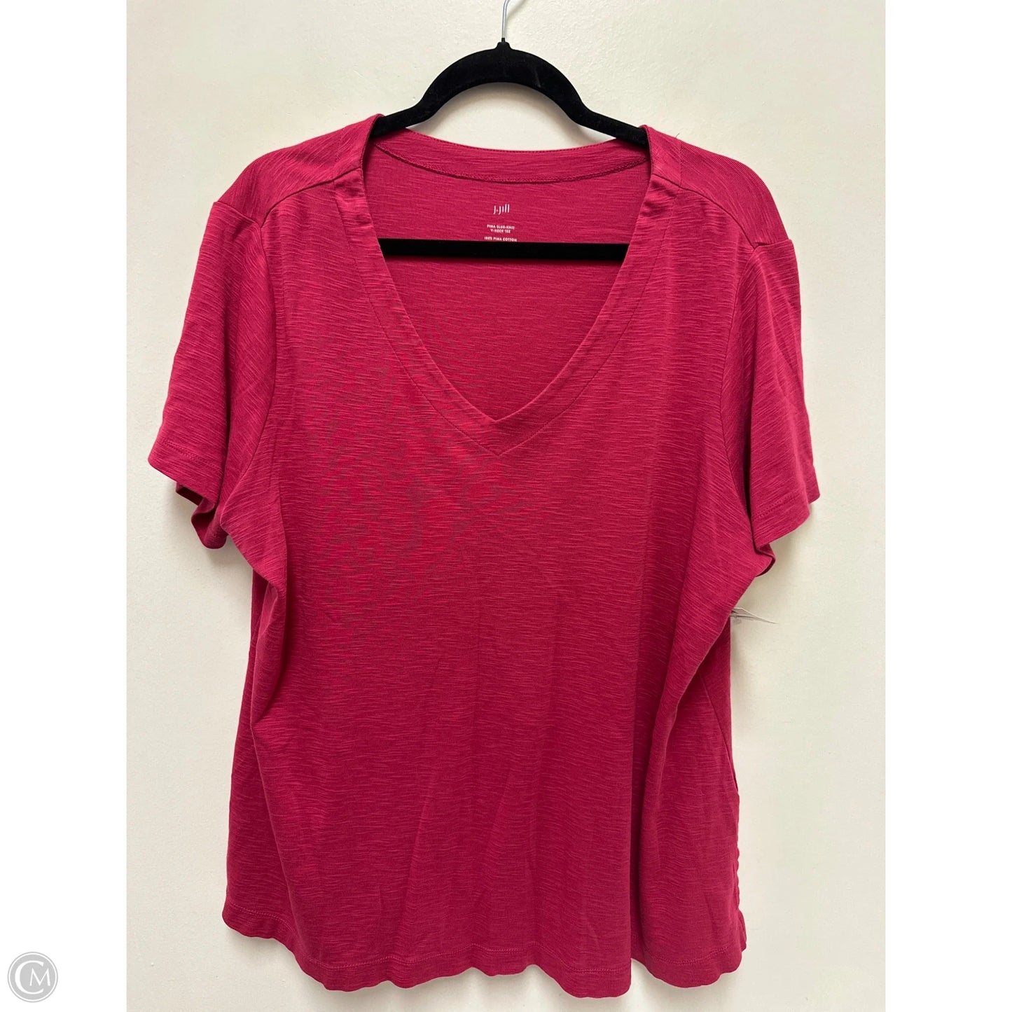 Top Short Sleeve By J. Jill In Pink, Size: Xl