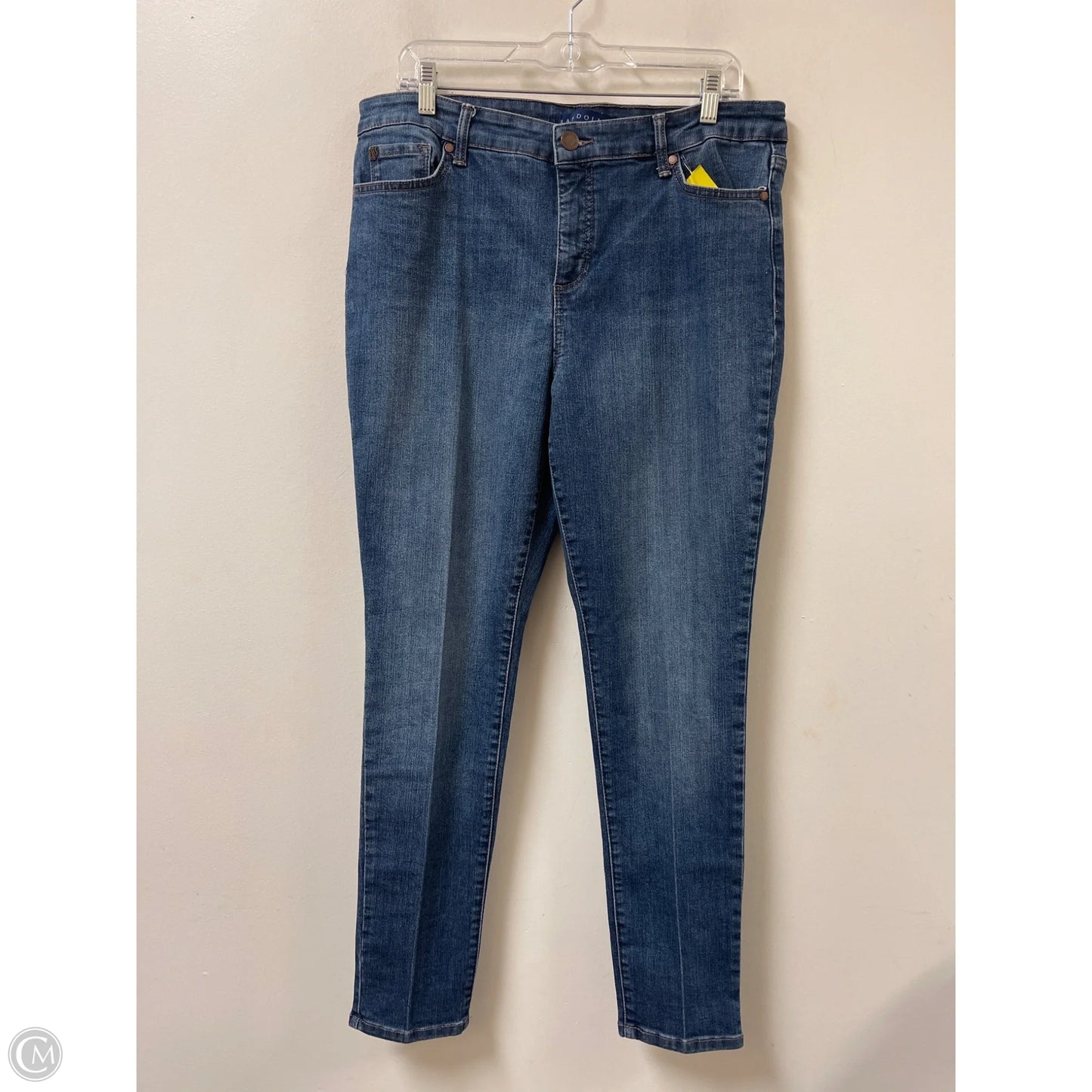 Jeans Skinny By Bandolino In Blue Denim, Size: 14