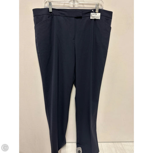 Pants Designer By Lafayette 148 In Navy, Size: 14
