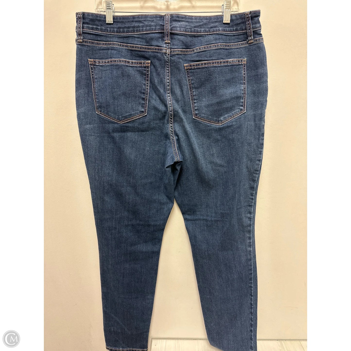 Jeans Skinny By St Johns Bay In Blue Denim, Size: 16