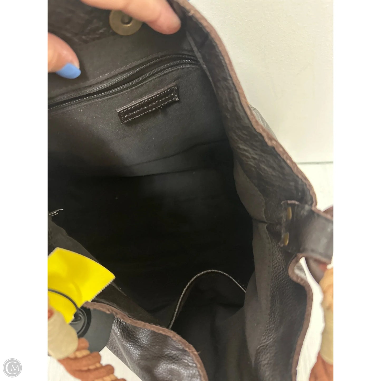 Handbag Leather By Banana Republic, Size: Medium