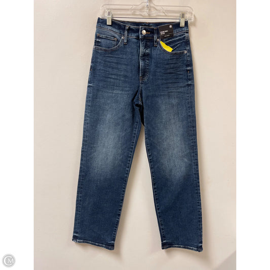 Jeans Straight By Express In Blue Denim, Size: 4