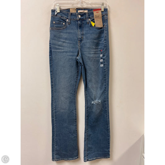 Jeans Boot Cut By Levis In Blue Denim, Size: 8