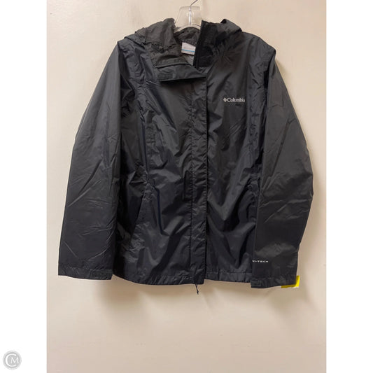 Jacket Windbreaker By Columbia In Black, Size: M