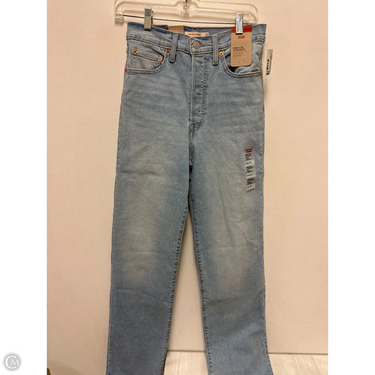 Jeans Straight By Levis In Blue Denim, Size: 6