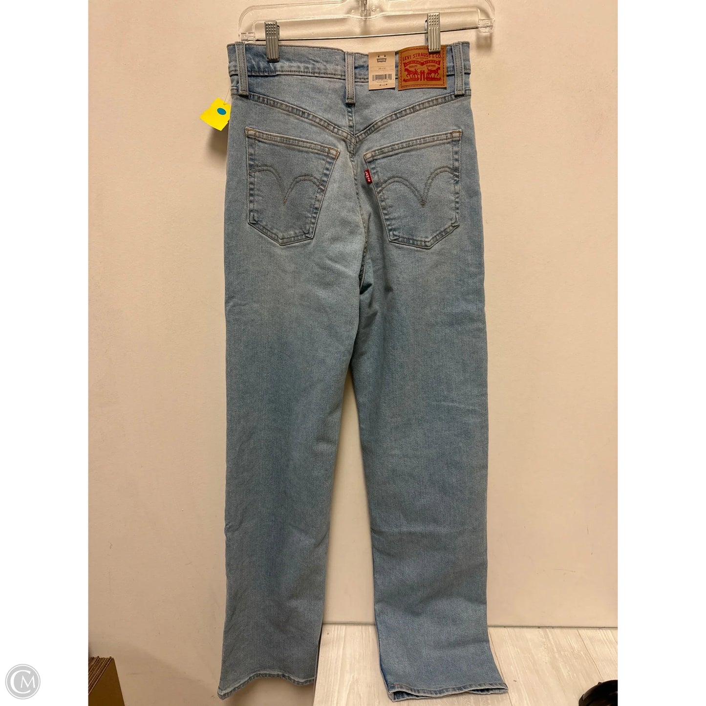 Jeans Straight By Levis In Blue Denim, Size: 6