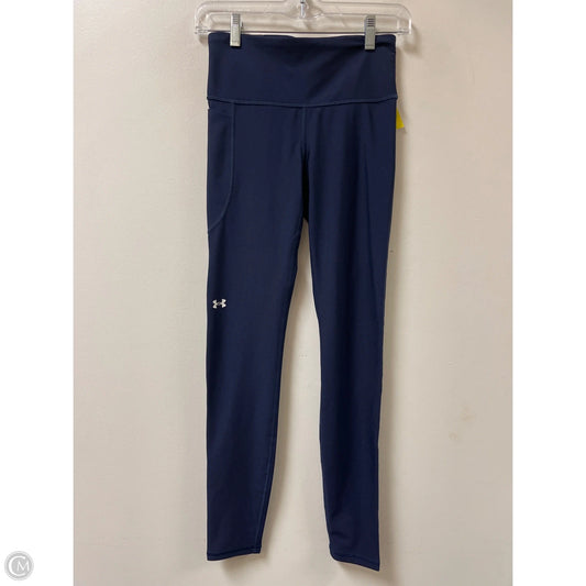 Athletic Leggings By Under Armour In Blue, Size: S