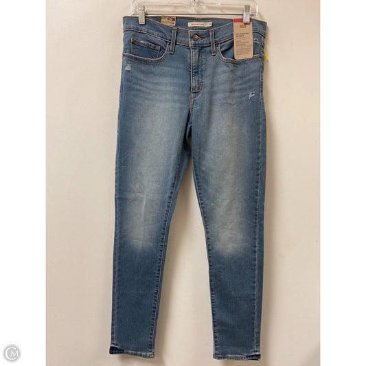 Jeans Skinny By Levis In Blue Denim, Size: 10