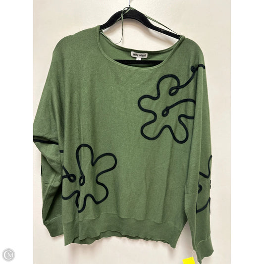 Sweater By Kathy Ireland In Green, Size: L