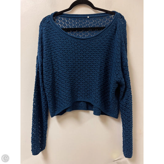 Sweater By Clothes Mentor In Navy, Size: L
