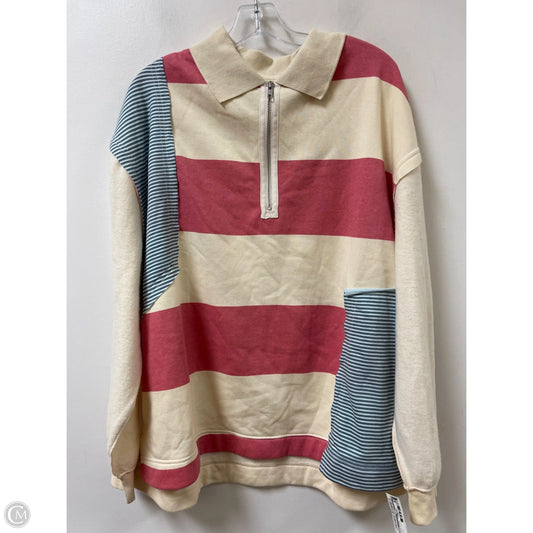 Sweatshirt Crewneck By Bdg In Cream & Pink, Size: L