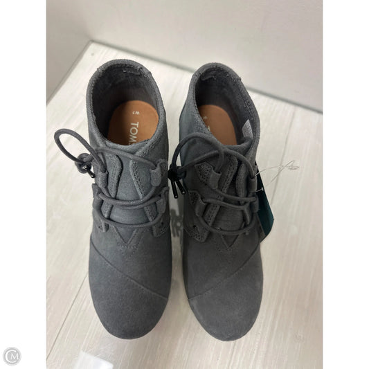 Shoes Heels Wedge By Toms In Black, Size: 7