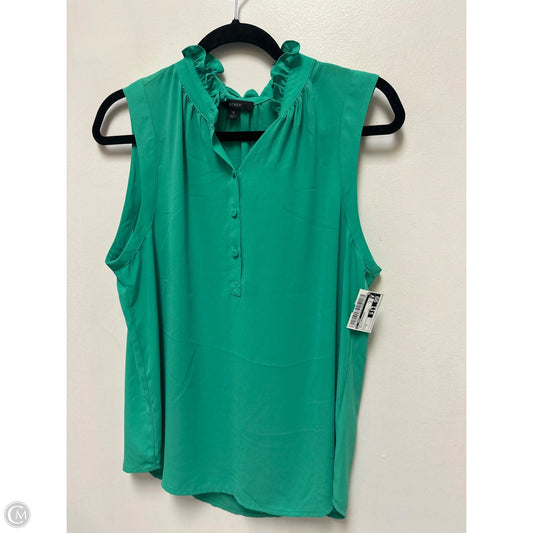 Top Sleeveless By J. Crew In Green, Size: S