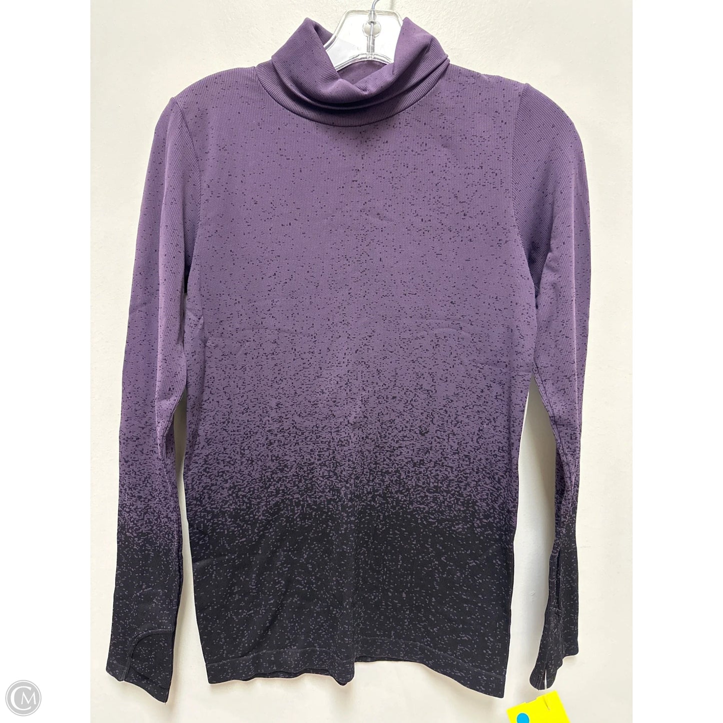 Athletic Top Long Sleeve Collar By Athleta In Purple, Size: M