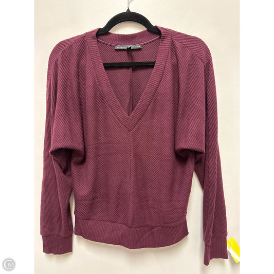 Top Long Sleeve By White House Black Market In Purple, Size: Xs