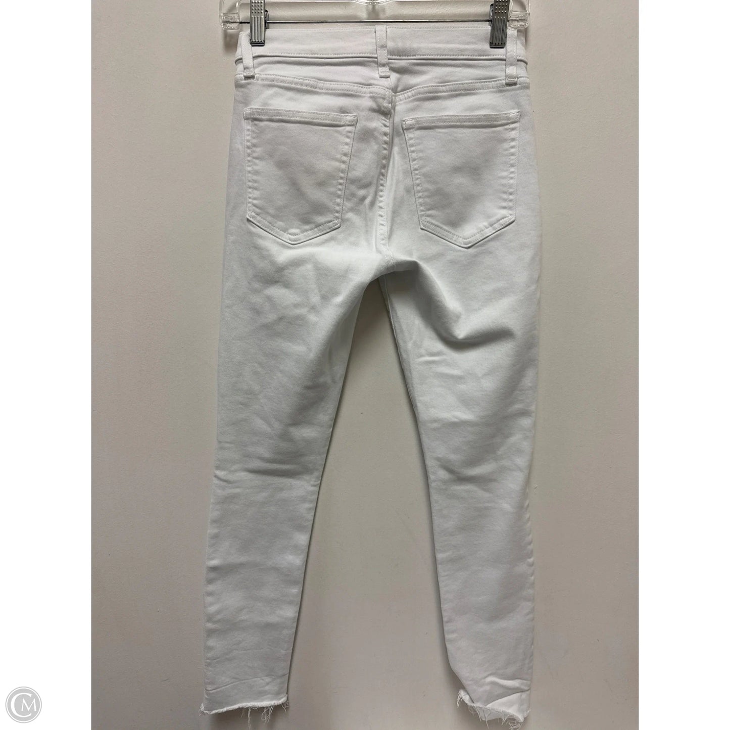 Jeans Skinny By Gap In White Denim, Size: 4