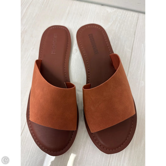 Sandals Flats By Cushionaire In Orange, Size: 8.5