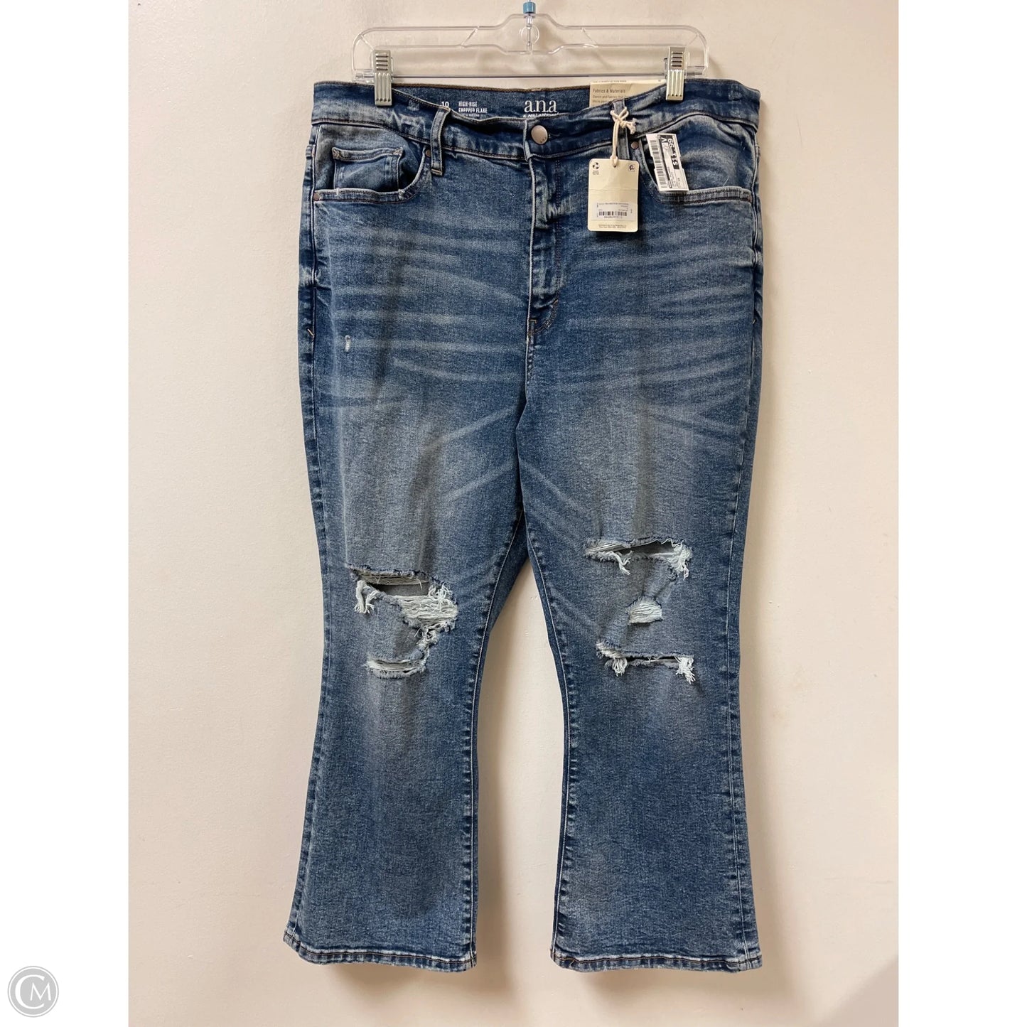 Jeans Flared By Ana In Blue Denim, Size: 18