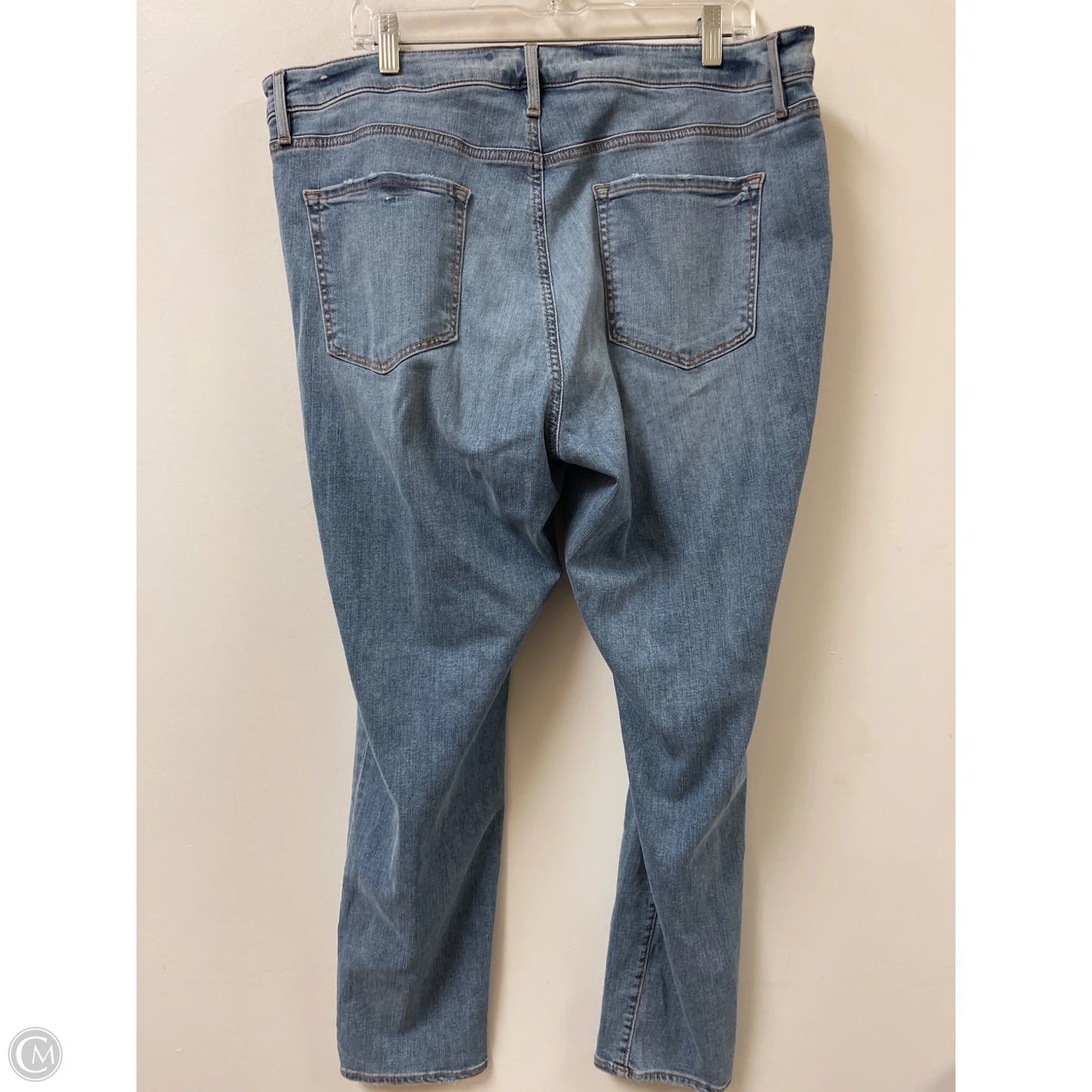 Jeans Skinny By Loft In Blue Denim, Size: 18