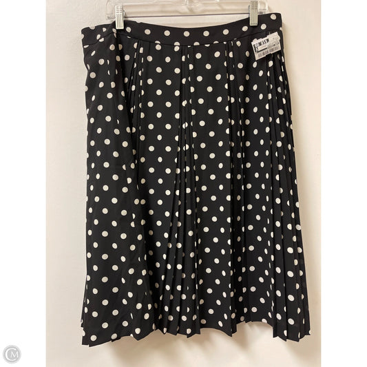 Skirt Designer By Karl Lagerfeld In Polkadot Pattern, Size: 16