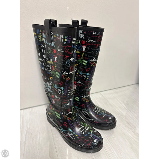 Boots Rain By Dkny In Black, Size: 10