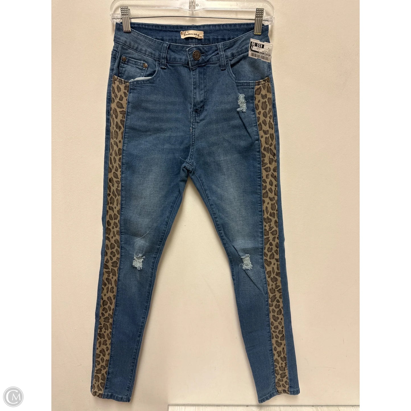 Jeans Skinny By Southern Stitch In Blue Denim, Size: 4