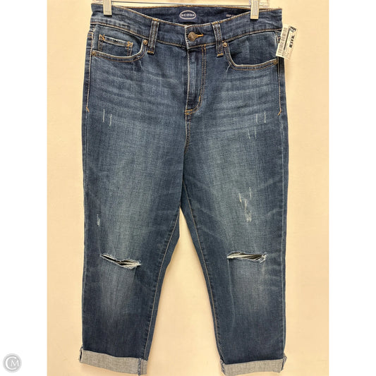 Jeans Cropped By Scoop In Blue Denim, Size: 8