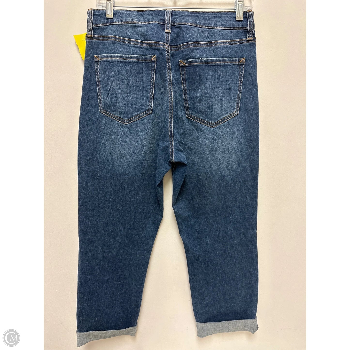 Jeans Cropped By Scoop In Blue Denim, Size: 8