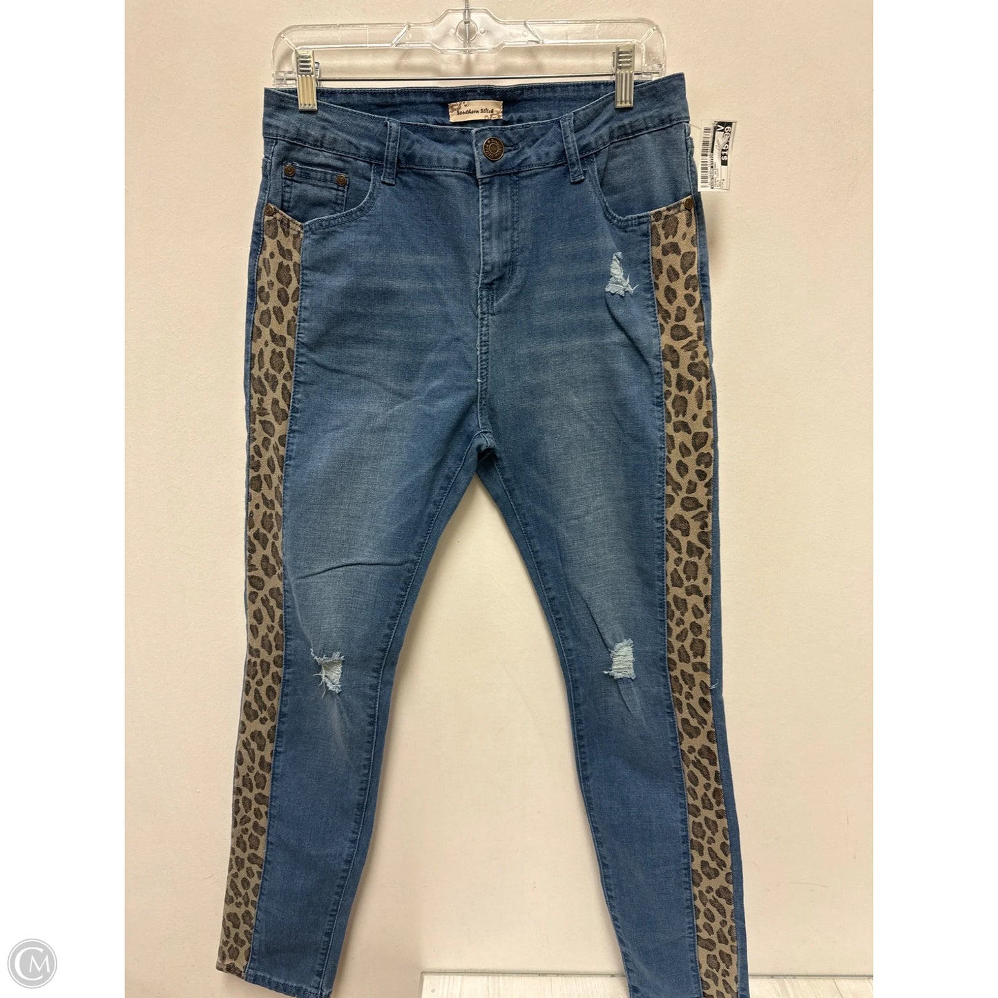 Jeans Skinny By Southern Stitch In Blue Denim, Size: 8
