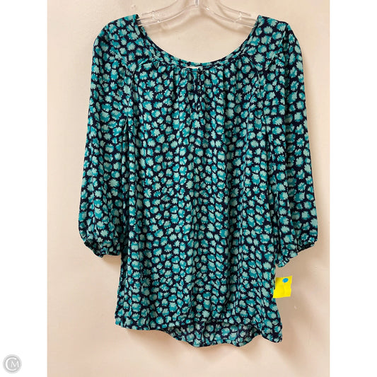 Top Long Sleeve By Loft In Blue, Size: M