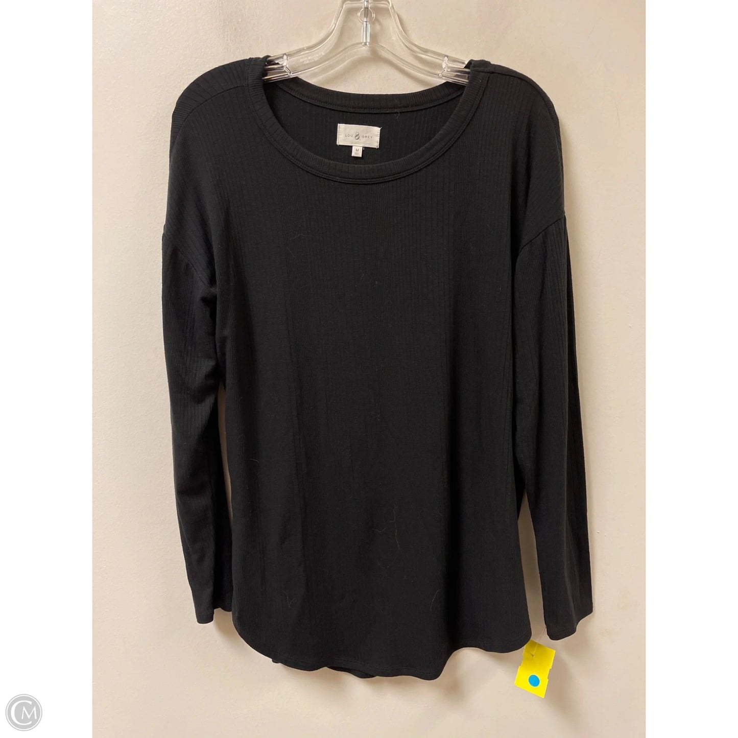 Top Long Sleeve By Lou And Grey In Black, Size: M