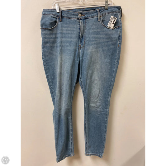 Jeans Skinny By Old Navy In Blue Denim, Size: 16