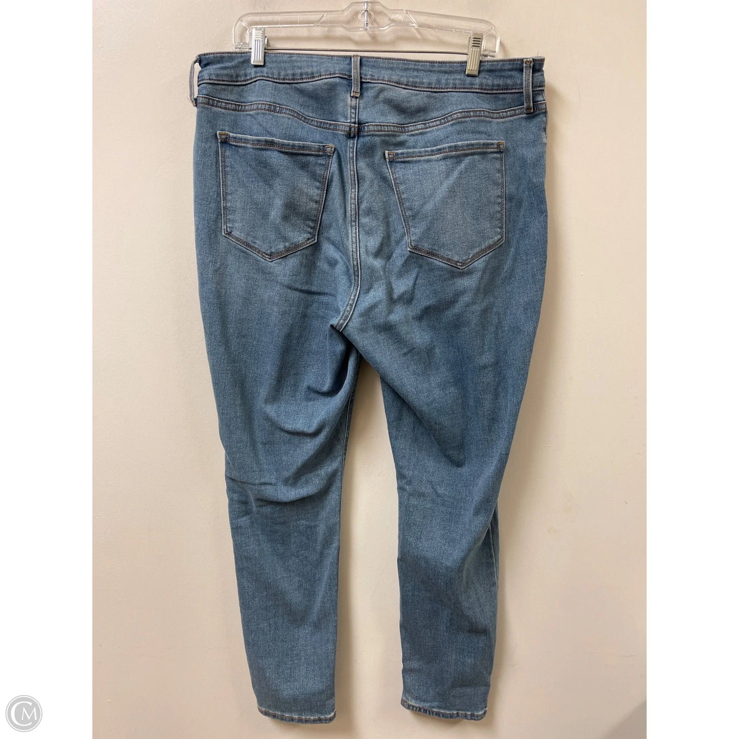 Jeans Skinny By Old Navy In Blue Denim, Size: 16