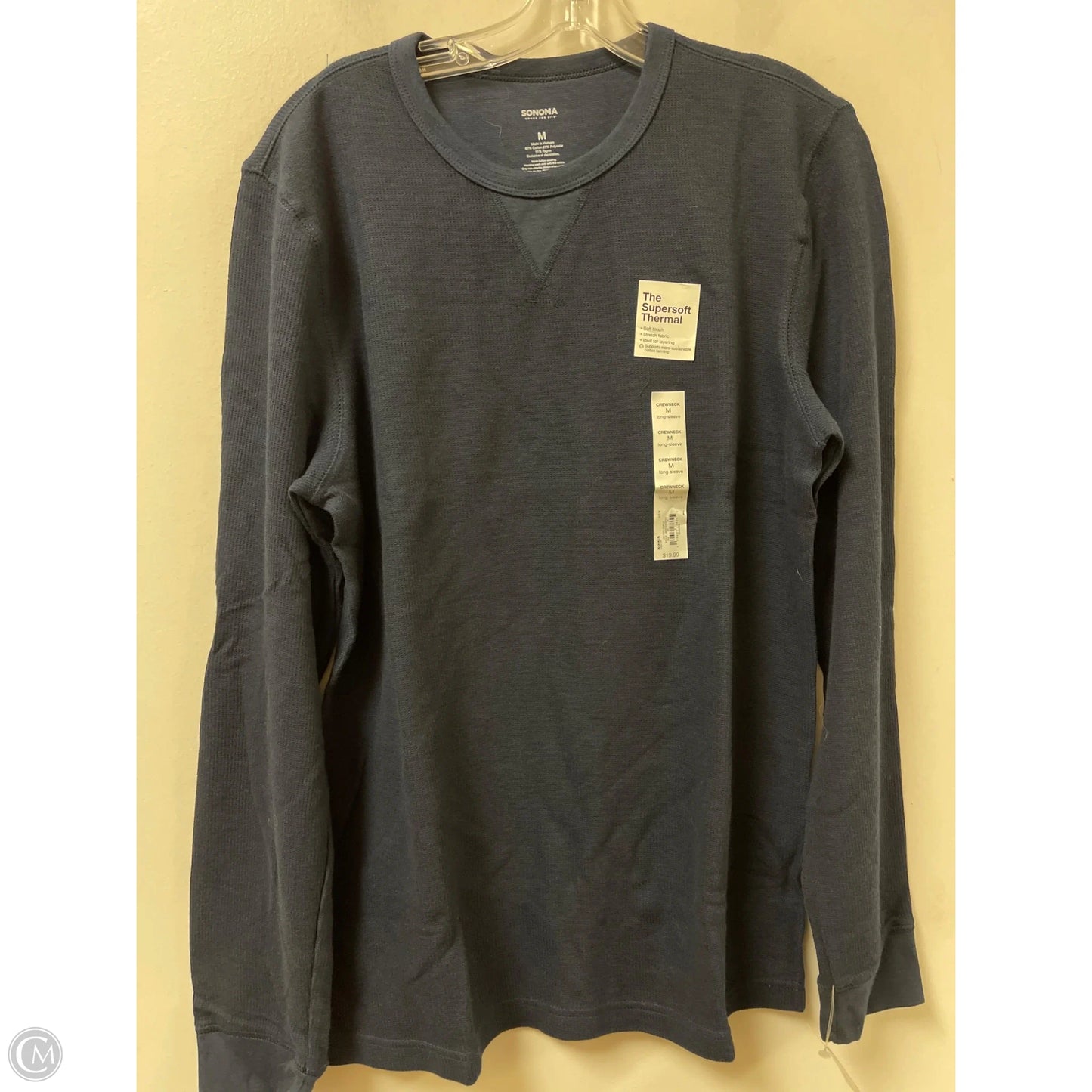 Top Long Sleeve By Sonoma In Navy, Size: M