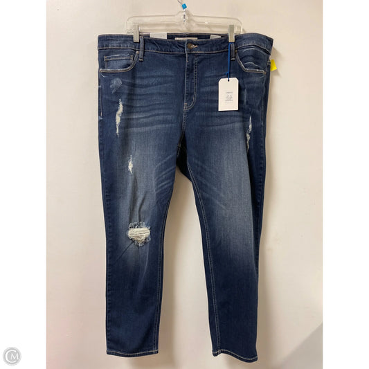 Jeans Skinny By Eunina In Blue Denim, Size: 22