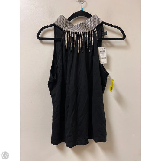 Top Sleeveless By Inc In Black & Silver, Size: L