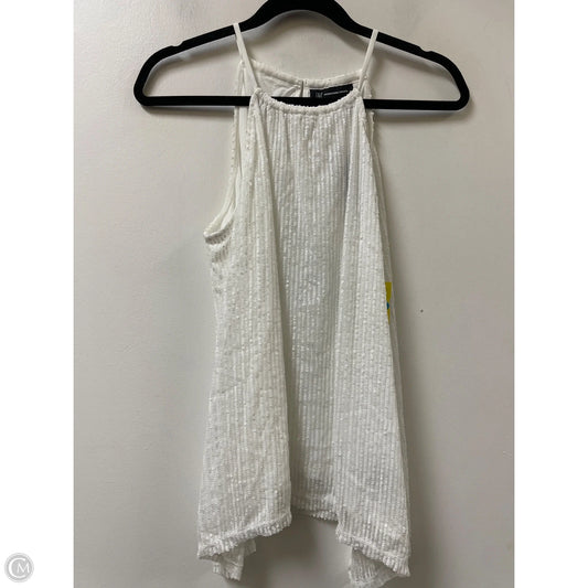 Top Sleeveless By Inc In White, Size: M