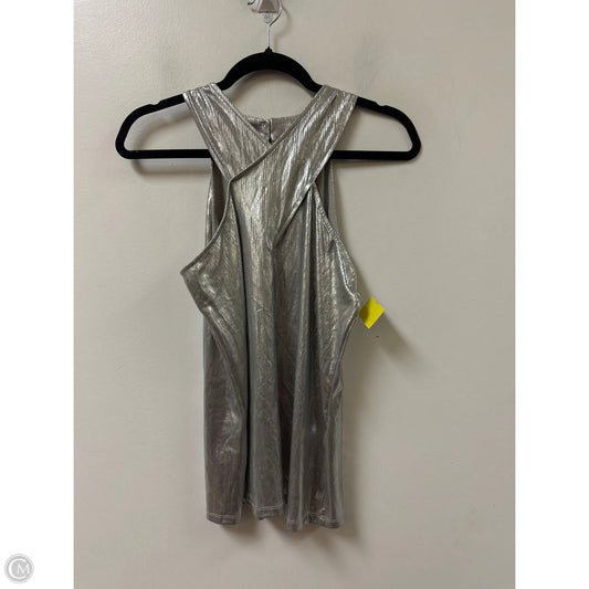 Top Sleeveless By Inc In Silver, Size: M