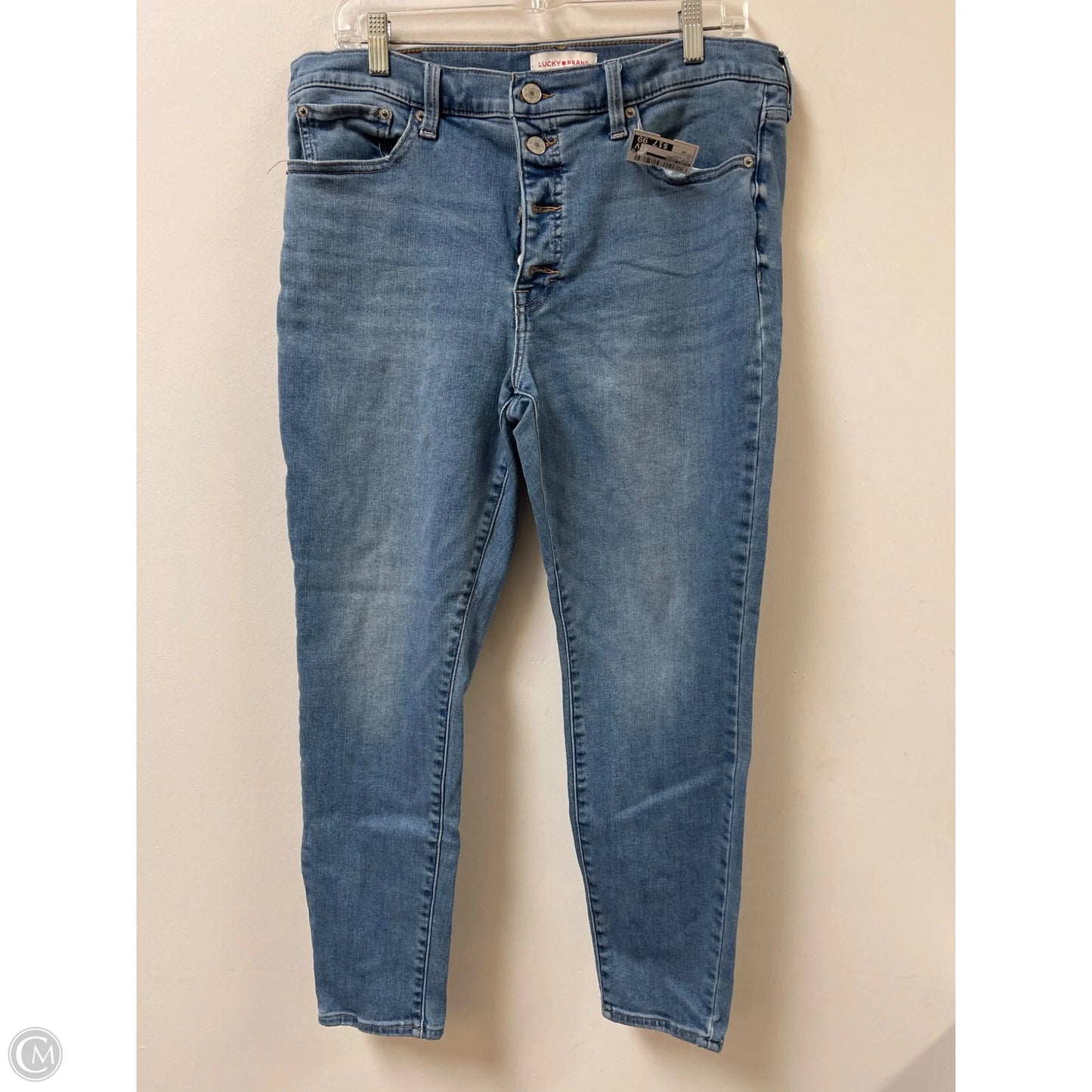 Jeans Skinny By Lucky Brand In Blue Denim, Size: 16