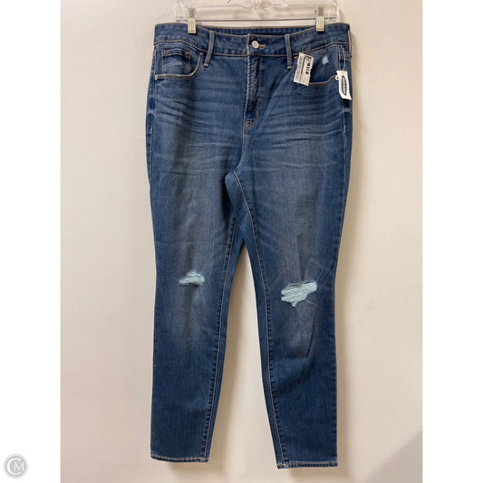 Jeans Skinny By Old Navy In Blue Denim, Size: 14