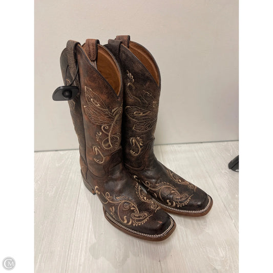 Boots Western By Cmb In Brown, Size: 9