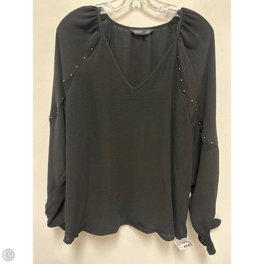 Top Long Sleeve By Simply Vera In Black, Size: Xl