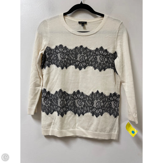 Sweater By Talbots In Black & Cream, Size: Xs