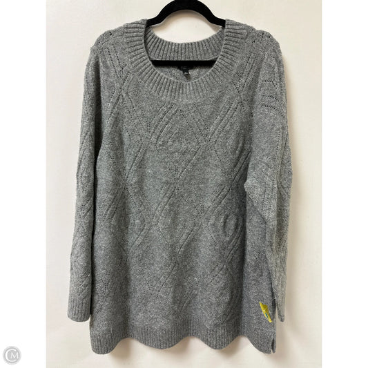 Sweater By Talbots In Silver, Size: 2x