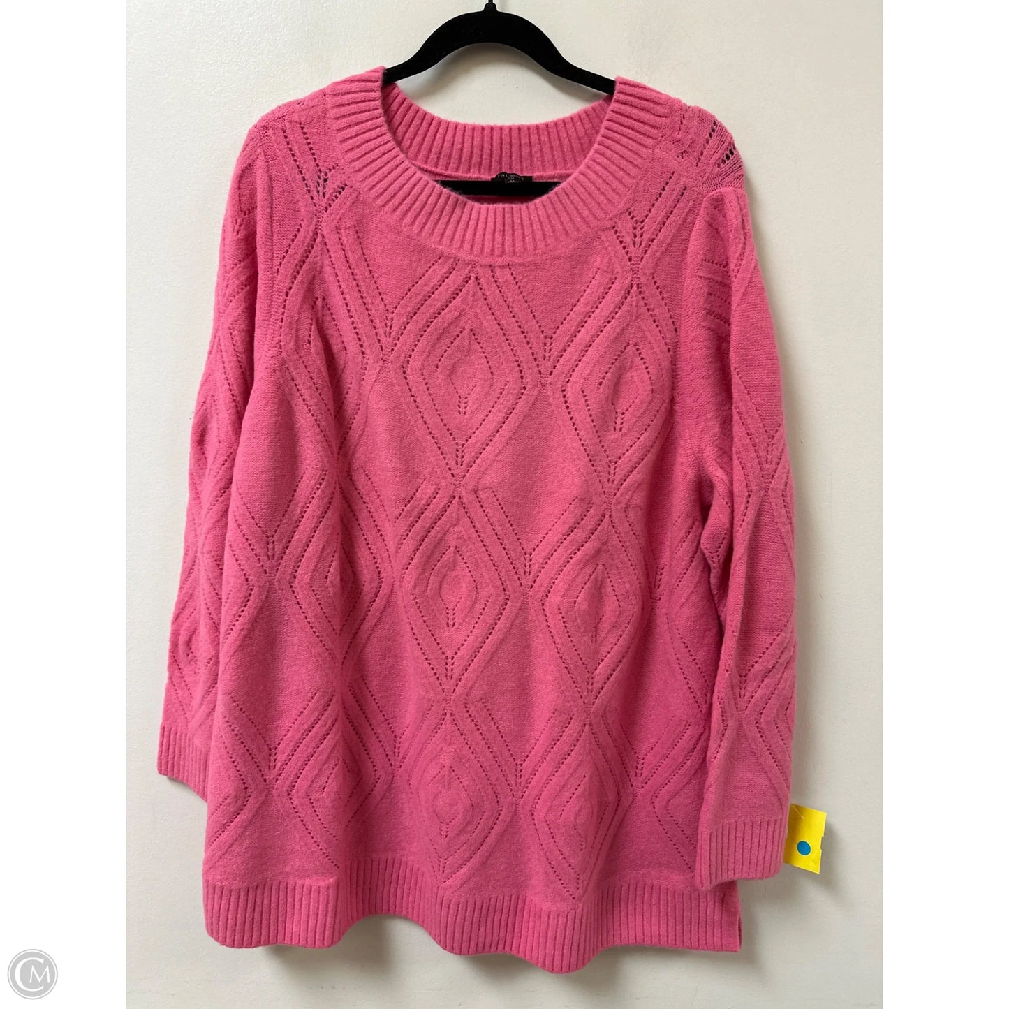 Sweater By Talbots In Pink, Size: 2x