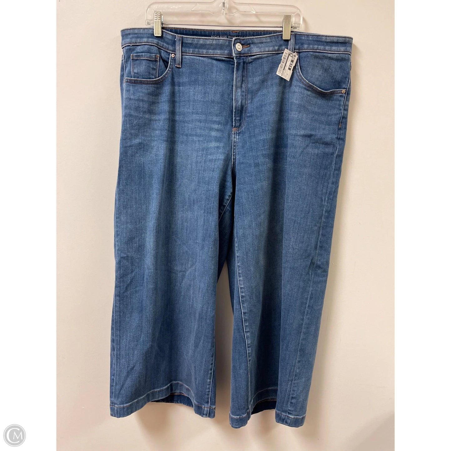 Jeans Wide Leg By Chicos In Blue Denim, Size: 20
