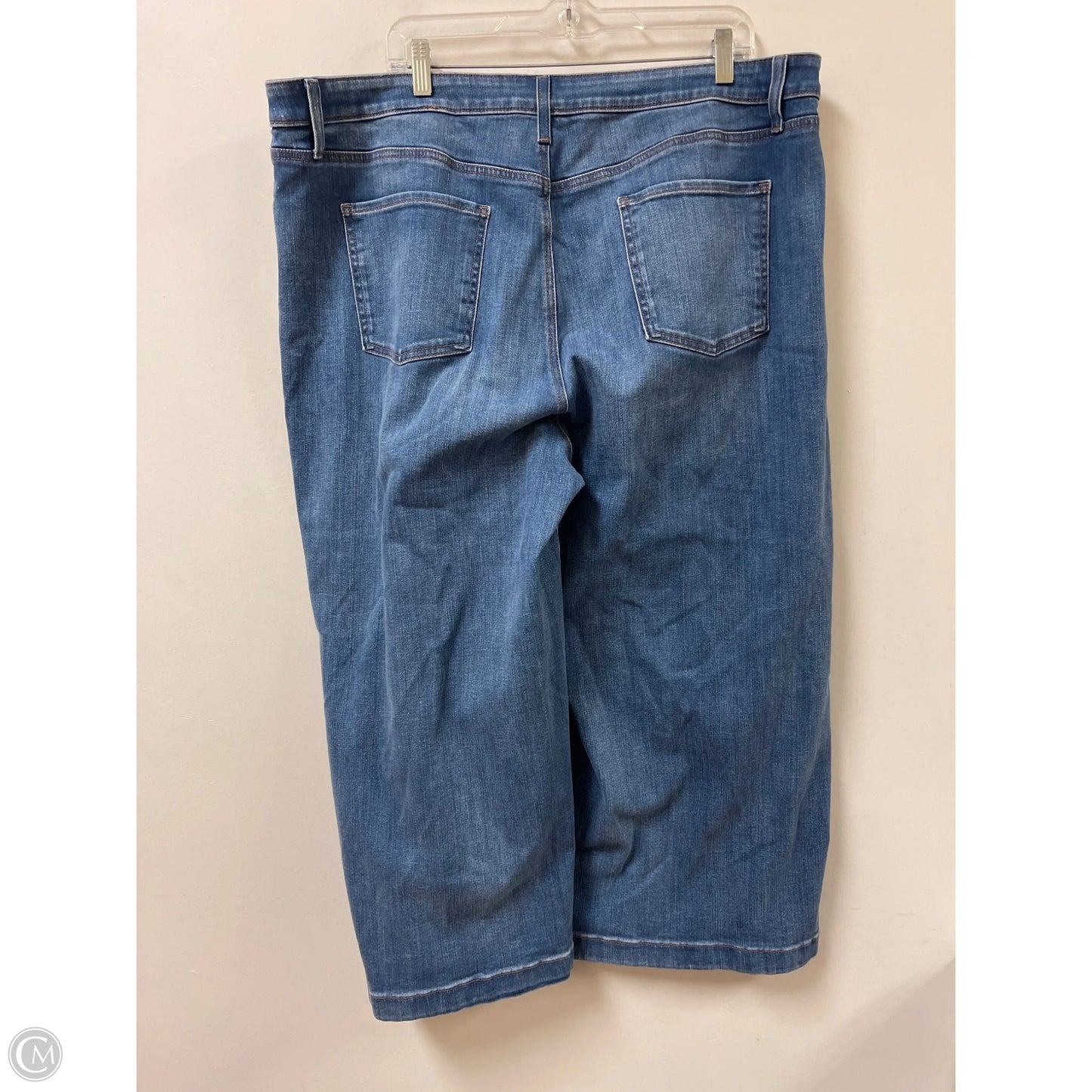 Jeans Wide Leg By Chicos In Blue Denim, Size: 20