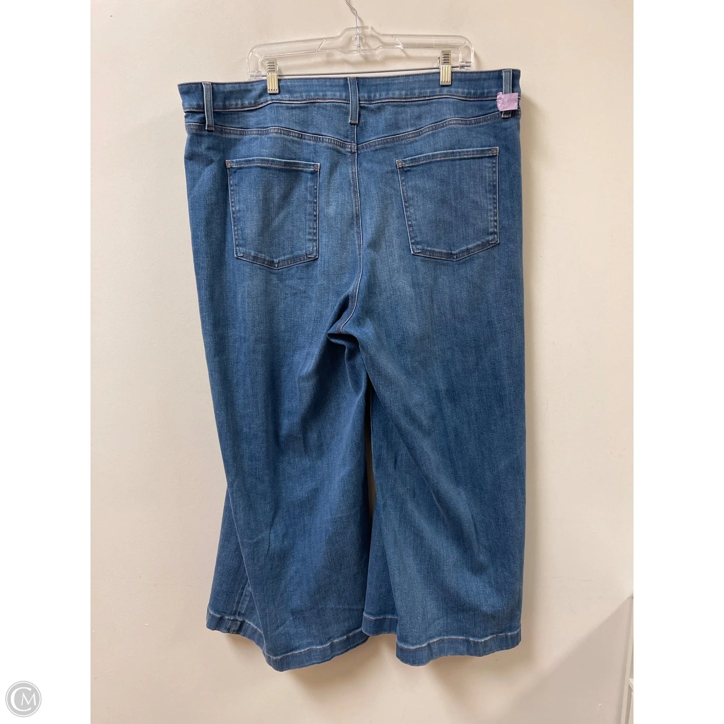 Jeans Wide Leg By Chicos In Blue Denim, Size: 20