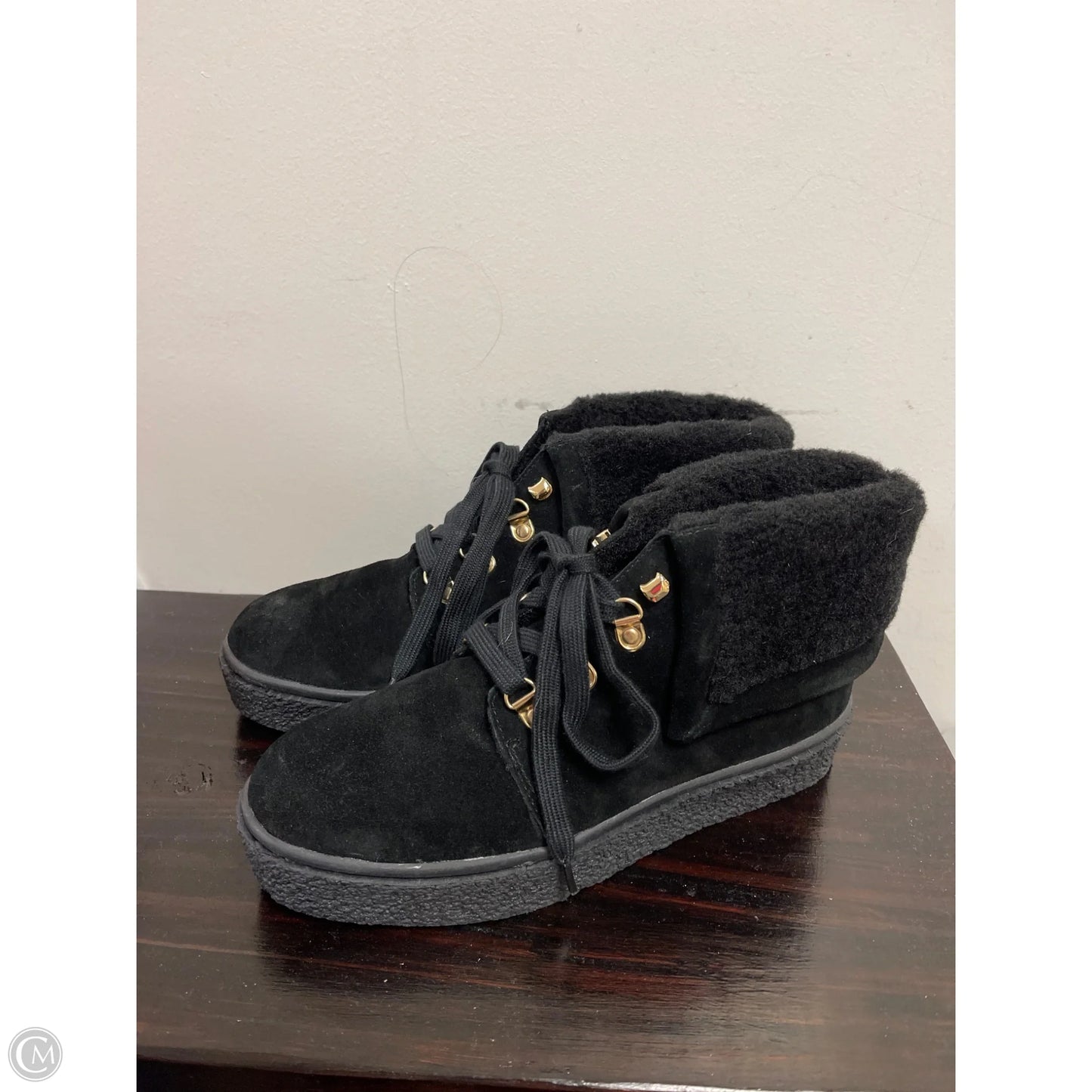 Boots Ankle Flats By Talbots In Black, Size: 8.5